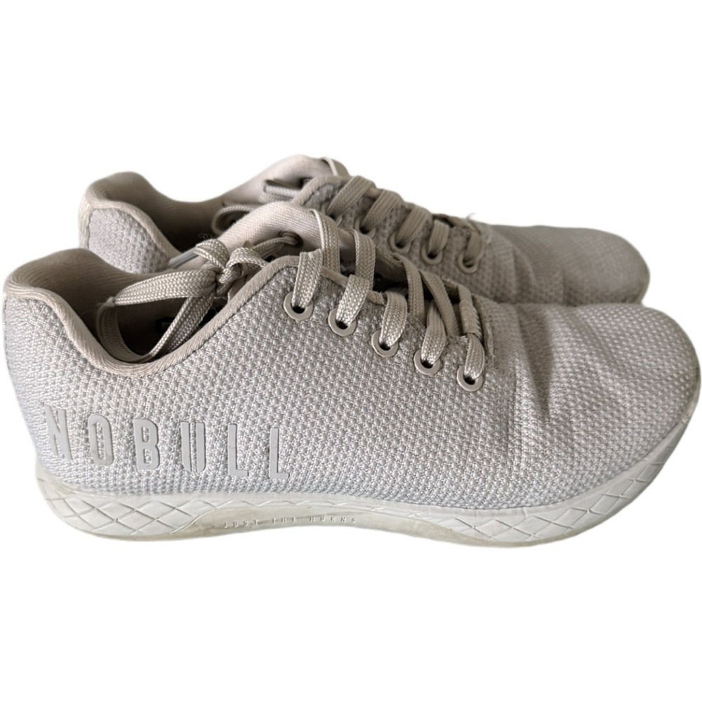 NOBULL SuperFabric Trainer Sneakers Light Gray Cross Training Men's 6.5 Women 8 - Picture 1 of 8
